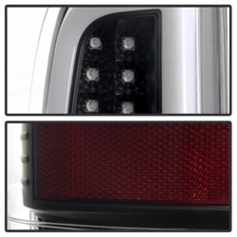 Spyder 08-16 Ford Super Duty F-250 V3 Light Bar LED Tail Lights - Black (ALT-YD-FS07V3-LBLED-BK) SPYDER Tail Lights  AXOPROS