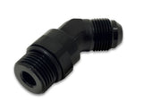 Vibrant -8AN Male to Male -8AN Straight Cut 45 Degree Adapter Fitting - Anodized Black Vibrant Fittings  AXOPROS