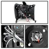 Spyder GMC Sierra 1500/2500 07-13 Projector Headlights LED Halo- LED Blk Smke PRO-YD-GS07-HL-BSM SPYDER Headlights  AXOPROS