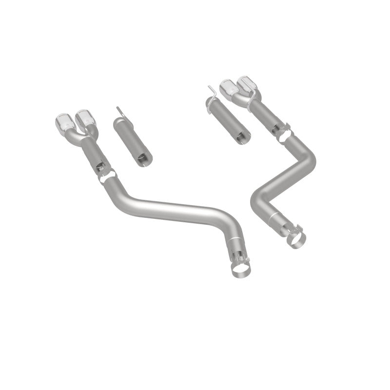 MagnaFlow Axle-Back, SS, 3in, Quad Split Rear 3.5 Tips 2015 Dodge Challenger incl SRT Hellcat Magnaflow Catback  AXOPROS