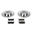 Power Stop 97-03 Ford Escort Rear Z23 Evolution Sport Brake Kit PowerStop Brake Kits - Performance D&S  AXOPROS