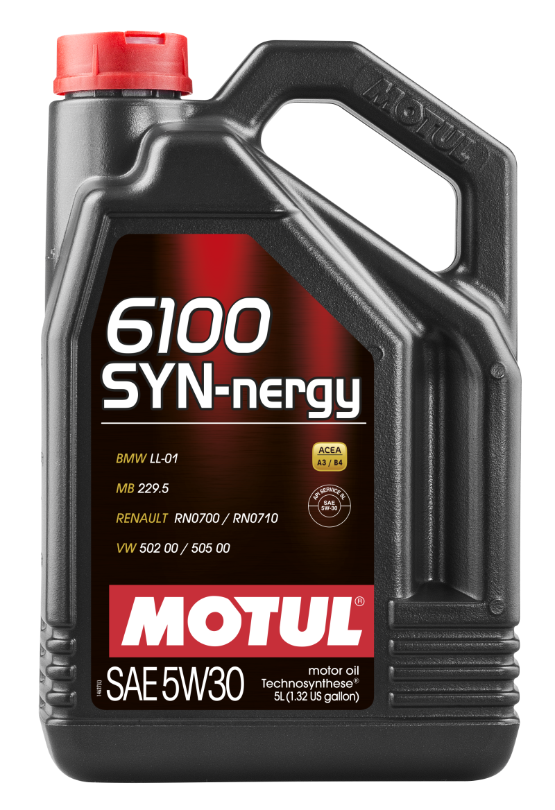 Motul 5L Technosynthese Engine Oil 6100 SYN-NERGY 5W30 - VW 502 00 505 00 - MB 229.5 Motul Motor Oils  AXOPROS