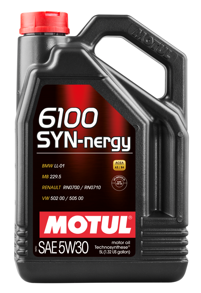 Motul 5L Technosynthese Engine Oil 6100 SYN-NERGY 5W30 - VW 502 00 505 00 - MB 229.5 Motul Motor Oils  AXOPROS