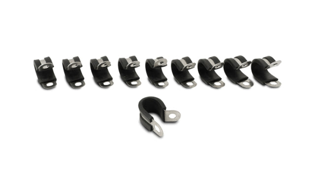 Vibrant Stainless Steel Cushion P-Clamp for 1.125in OD Hose (10 Pack) Vibrant Clamps  AXOPROS