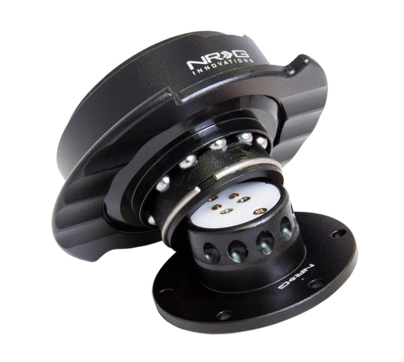 NRG Quick Release Kit Gen 2.5 - Black / Black Ring w/Finger Grooves NRG Quick Release Adapters  AXOPROS