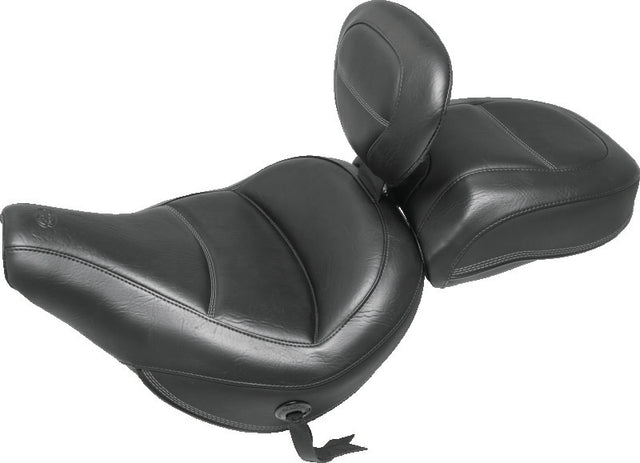 Mustang 18-21 Harley Heritage Classic Standard Deluxe Touring Recessed Passenger Seat - Black Mustang Motorcycle Passenger Motorcycle Seats  AXOPROS