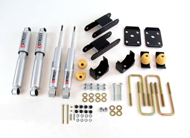 Belltech 2015 GM Colorado/Canyon Ext Cab Short Bed Lowering Kit w/ND II Shocks - 0-3in F/4in R Drop Belltech Lowering Kits  AXOPROS