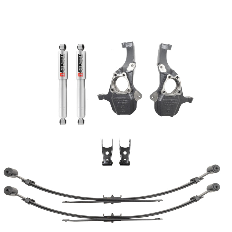 Belltech 2019+ GM Silverado / Sierra 1500 2WD / 4WD Front & Rear Complete Kit W/O Front Struts Belltech Shackle Kits  AXOPROS