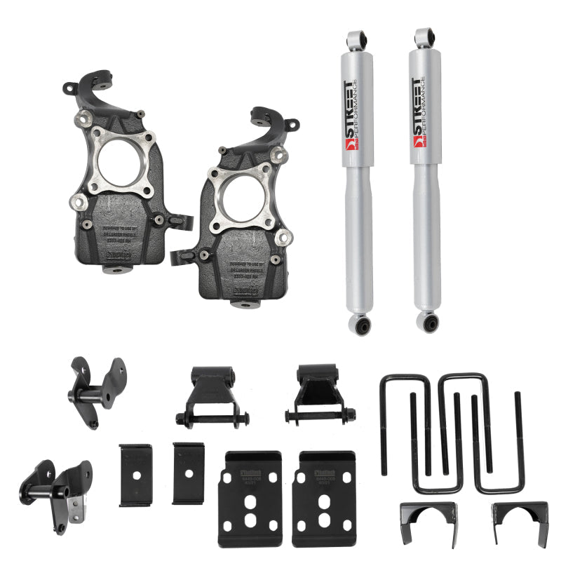 Belltech 2021+ Ford F-150 2WD Lowering Kit w/ Street Performance Shocks Belltech Lowering Kits  AXOPROS