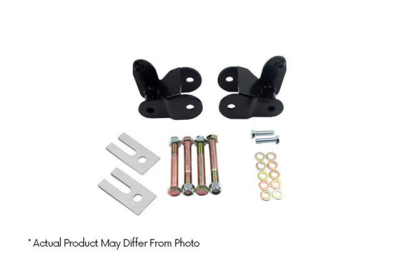 Belltech HANGER KIT 99-17 Chevy Silverado / GMC Sierra 1500 1in-2in Rear Lift Belltech Leaf Springs & Accessories  AXOPROS
