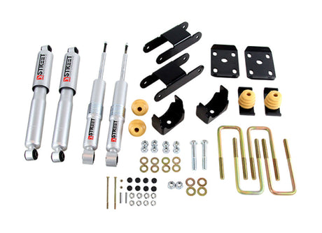 Belltech LOWERING KIT 18-20 Chevy Colorado/Canyon All Cab/SB -0-3in F / -4in R w/ Street Perf Shocks Belltech Lowering Kits  AXOPROS