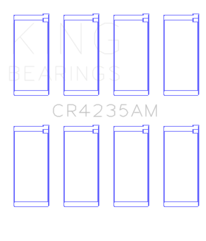 King Hyundai 2.0L G4GC Rod Bearing Set - Size STD King Engine Bearings Bearings  AXOPROS