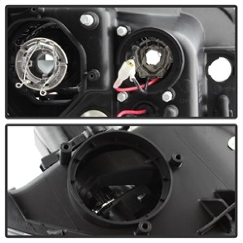 Spyder Subaru WRX 08-09 Projector Headlights - HID Model Only - Black PRO-YD-SWRX08-HID-LBDRL-BK SPYDER Headlights  AXOPROS