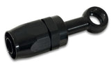 Vibrant -8AN Banjo Hose End Fitting for use with M10 or 3/8in Banjo Bolt - Aluminum Black Vibrant Fittings  AXOPROS