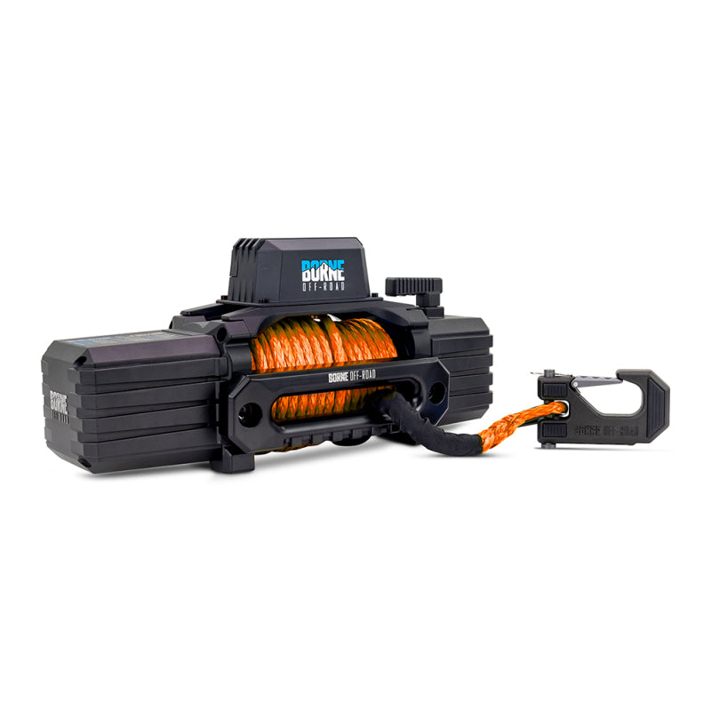 Borne Off-Road 10K Winch - Orange Synthetic Rope Borne Off-Road Winches  AXOPROS