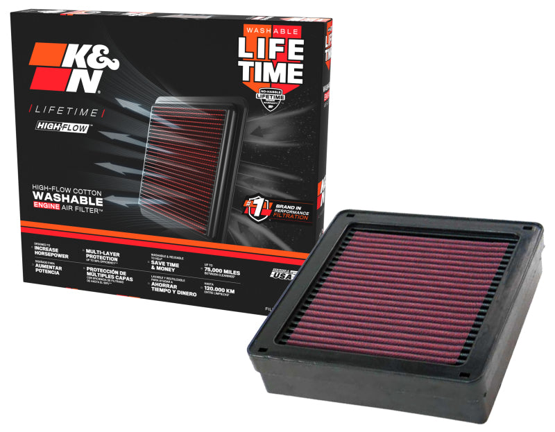 K&N 03-06 Lancer Evo 8/9 Drop In Air Filter K&N Engineering Air Filters - Drop In  AXOPROS