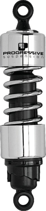 Progressive Harley 412 Series Shocks 12.0in - Chrome Progressive Shocks and Struts  AXOPROS