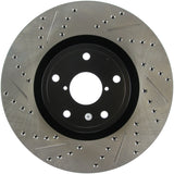 StopTech 05-10 Subaru Impreza WRX/STi Slotted & Drilled Right Front Rotor Stoptech Brake Rotors - Slot & Drilled  AXOPROS