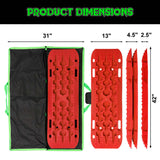 Rhino USA Recovery Traction Boards - Red (Pair) Rhino USA Recovery Boards  AXOPROS