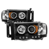 Spyder Dodge Ram 1500 02-05/Ram 2500 03-05 Projector Headlights LED Halo LED Blk PRO-YD-DR02-HL-BK SPYDER Headlights  AXOPROS