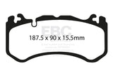 EBC 08-13 Mercedes-Benz C63 AMG (W204) 6.2 Bluestuff Front Brake Pads EBC Brake Pads - Racing  AXOPROS
