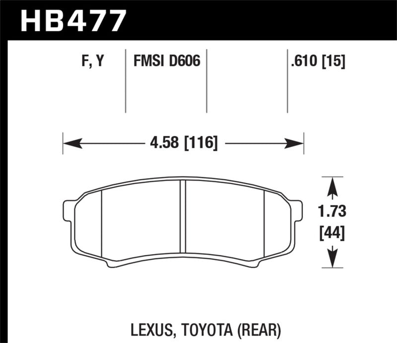 Hawk HPS Street Brake Pads Hawk Performance Brake Pads - Performance  AXOPROS