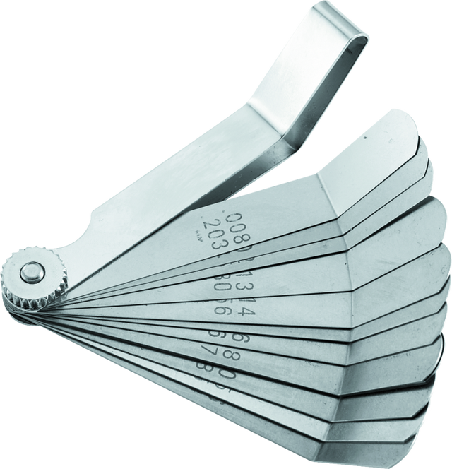 BikeMaster 12-Blade Angled Combination Tappet Feeler Gauge Set - Pack of 3 BikeMaster Tools  AXOPROS