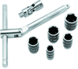BikeMaster 1/4in Drive Compact Sliding and Folding T-Handle Set BikeMaster Tools  AXOPROS