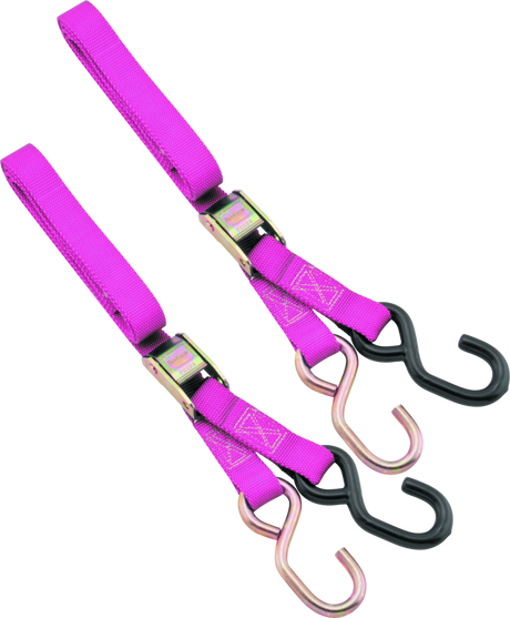 BikeMaster 1in Tiedown - Pink BikeMaster Cargo Tie-Downs  AXOPROS