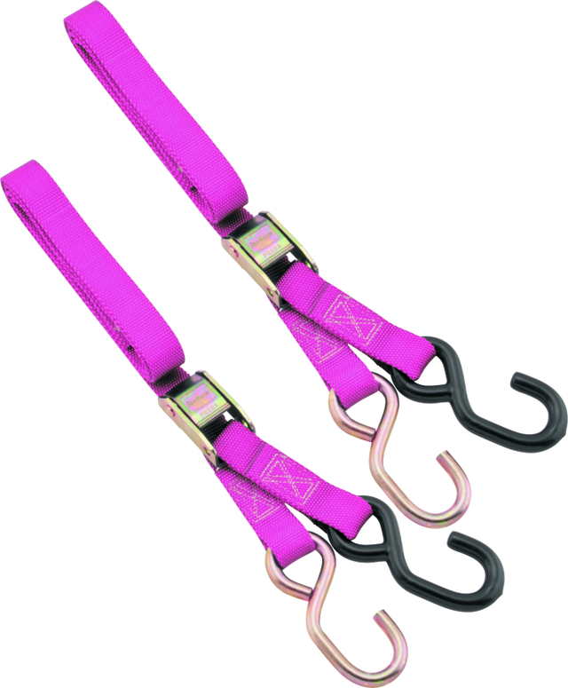 BikeMaster 1in Tiedown - Pink BikeMaster Cargo Tie-Downs  AXOPROS
