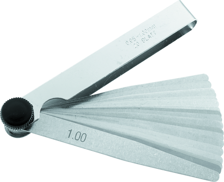 BikeMaster 20-Blade Metric Feeler Gauge Set (Pack of 3) BikeMaster Tools  AXOPROS