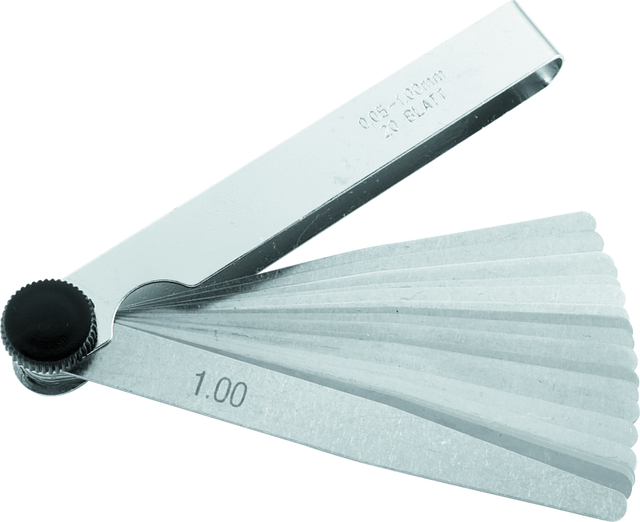 BikeMaster 20-Blade Metric Feeler Gauge Set (Pack of 3) BikeMaster Tools  AXOPROS