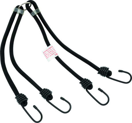 BikeMaster 24in Heavy Duty 4-Hook Bungee - Black BikeMaster Cargo Tie-Downs  AXOPROS