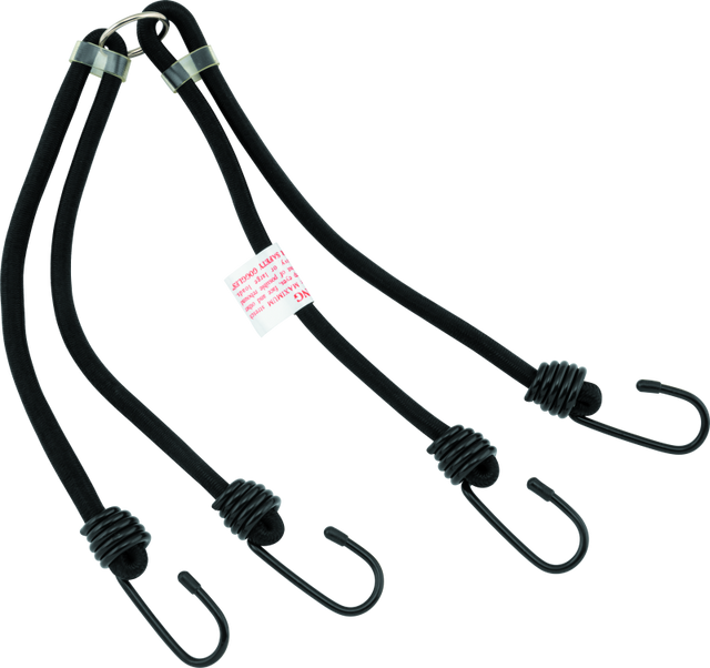 BikeMaster 24in Heavy Duty 4-Hook Bungee - Black BikeMaster Cargo Tie-Downs  AXOPROS