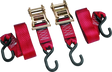 BikeMaster 2x84in Ratchet Tiedown Pair - Red BikeMaster Cargo Tie-Downs  AXOPROS