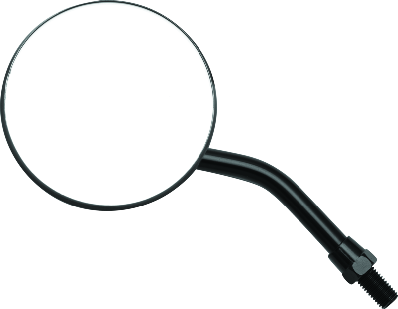 BikeMaster 3in Adjustable Round Mirror 10mm - Each - Black BikeMaster Side Mirrors  AXOPROS