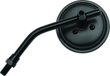 BikeMaster 3in Adjustable Round Mirror 10mm - Each - Black BikeMaster Side Mirrors  AXOPROS