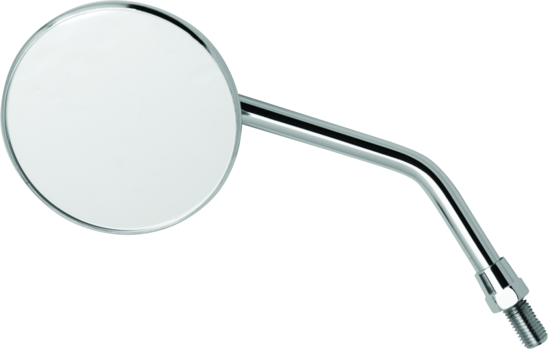 BikeMaster 3in Adjustable Round Mirror 10mm - Each - Chrome BikeMaster Side Mirrors  AXOPROS