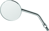BikeMaster 3in Adjustable Round Mirror 10mm - Each - Chrome BikeMaster Side Mirrors  AXOPROS