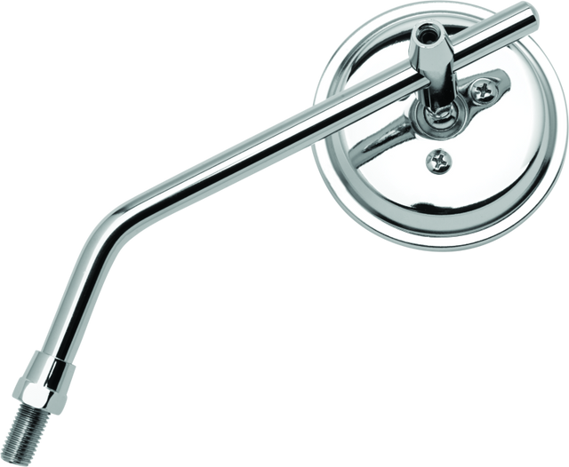 BikeMaster 3in Adjustable Round Mirror 10mm - Each - Chrome BikeMaster Side Mirrors  AXOPROS
