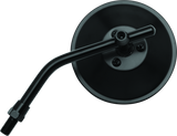 BikeMaster 4in Adjustable Round Mirror 10mm - Each - Black BikeMaster Side Mirrors  AXOPROS