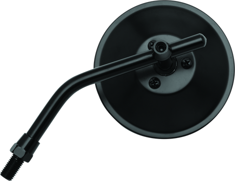 BikeMaster 4in Adjustable Round Mirror 10mm - Each - Black BikeMaster Side Mirrors  AXOPROS
