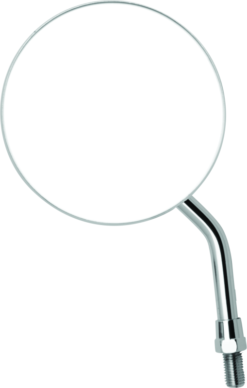 BikeMaster 4in Adjustable Round Mirror 10mm - Each - Chrome BikeMaster Side Mirrors  AXOPROS