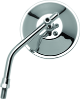 BikeMaster 4in Adjustable Round Mirror 10mm - Each - Chrome BikeMaster Side Mirrors  AXOPROS