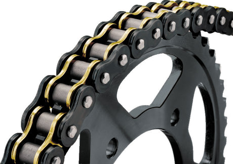 BikeMaster 530x130 BMZR Z-Ring Chain - Black/Gold BikeMaster Chains  AXOPROS