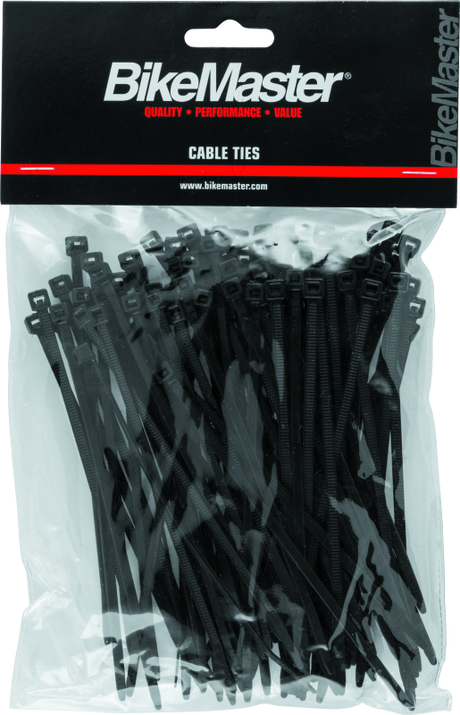 BikeMaster 5.5in Cable Ties (Pack of 100) - Black BikeMaster Tools  AXOPROS
