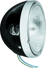 BikeMaster 7in Headlight Side Mount - Black BikeMaster Headlights  AXOPROS
