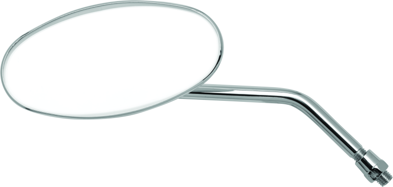 BikeMaster Adjustable Oval Mirror 10mm - Each -Chrome BikeMaster Side Mirrors  AXOPROS