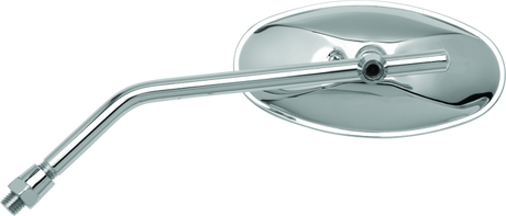 BikeMaster Adjustable Oval Mirror 10mm - Each -Chrome BikeMaster Side Mirrors  AXOPROS