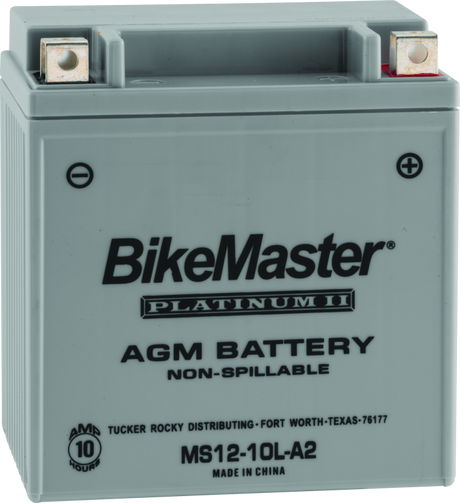 BikeMaster AGM Battery - MS12-10L-A2 BikeMaster Batteries  AXOPROS